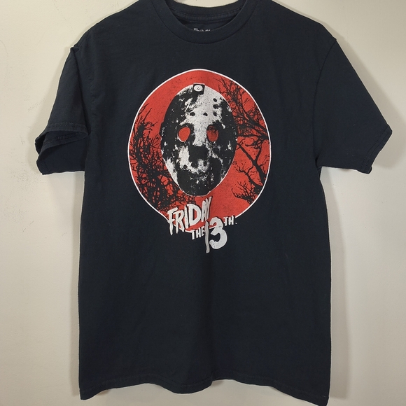 Friday the 13th Jason Black Horror Graphic T-Shirt , Size M - Picture 1 of 7